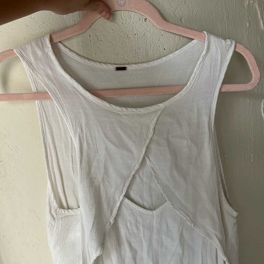 Size S free people white tank